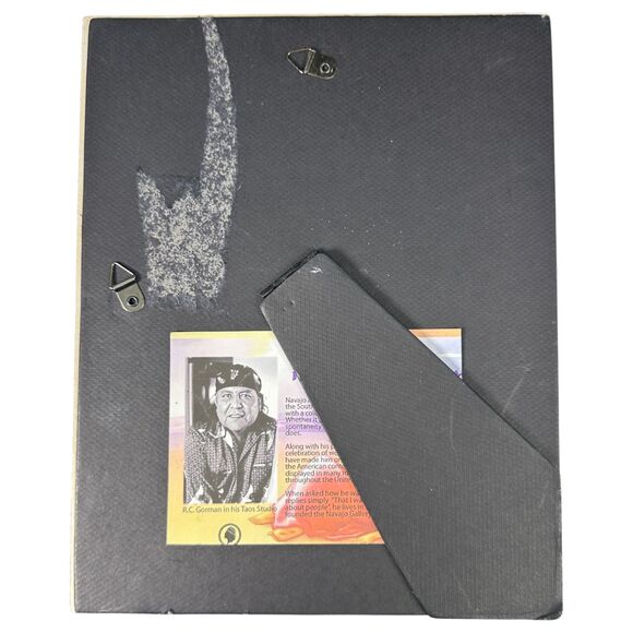 R.C. Gorman Navajo Wall Counter Art Easel Woman Sunset - Picture 5 of 5
